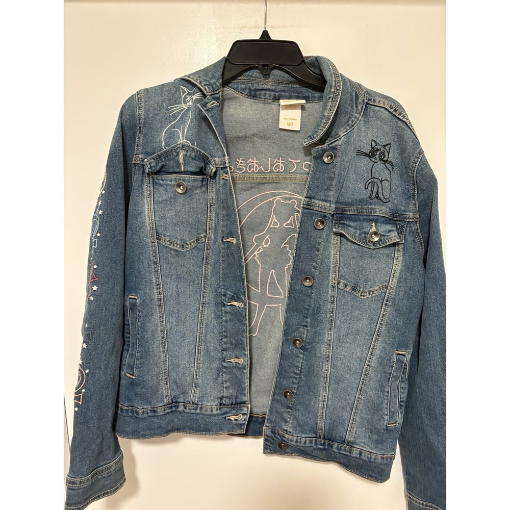 Women's Sailor Moon Denim Jacket Size M